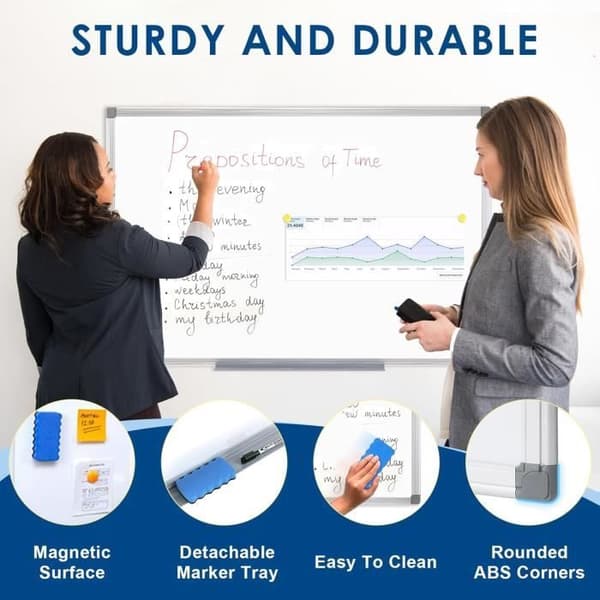 Magnetisk whiteboard 60x90cm S SWANCROWN
