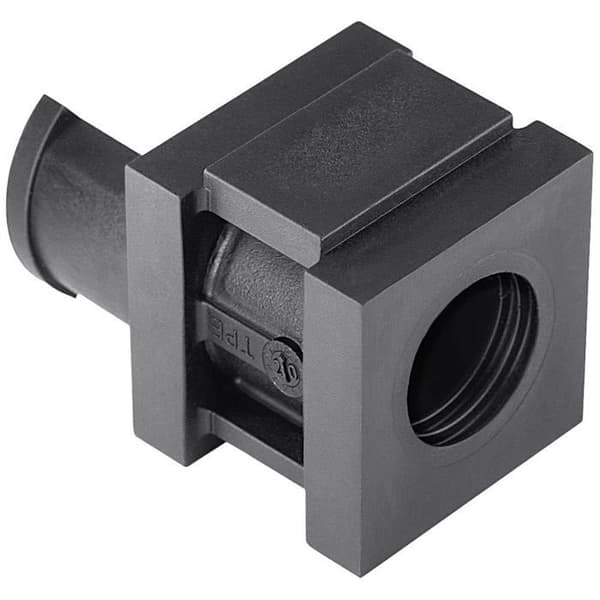Enkla hylsor utan halogen - HellermannTyton - 20-pack - Svart plast - 9x17x9 cm - Strömförlängningar