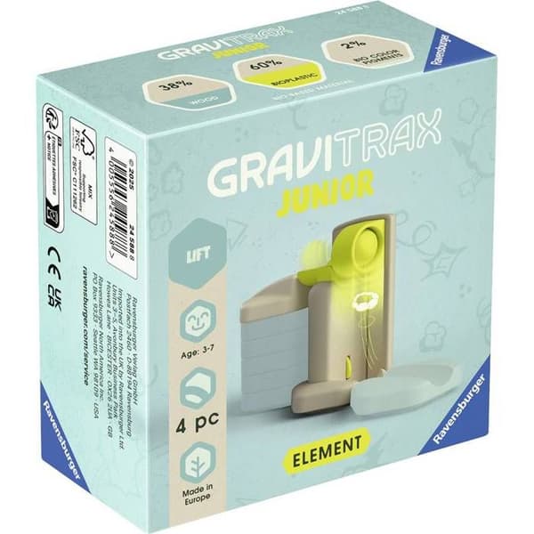 Kretskomponent - RAVENSBURGER - GraviTrax Junior Element Lift (24588) - kullyft - 2 delar - från 3 år