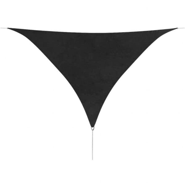 Triangulär Oxford Tyg Parasoll - Antracit - 3,6 x 3,6 m