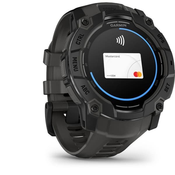 Smartklocka - GARMIN - Instinct 3 - 1,3" - 50 mm - Amoled - Svart/grå