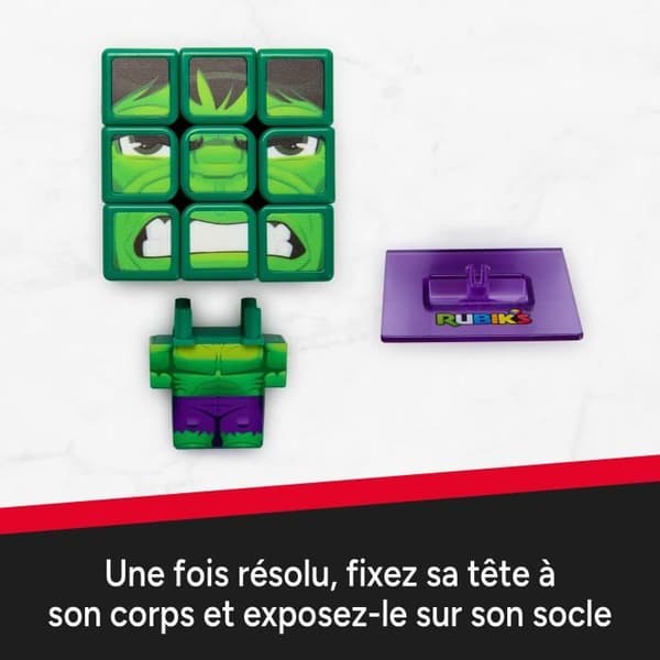 Rubiks kub - 3x3 - från 8 år - Hulk - Marvel