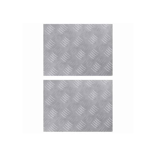 Aluminiumtrappa - vidaXL - Silver - 40x30 cm - Halkfri - Rektangulär