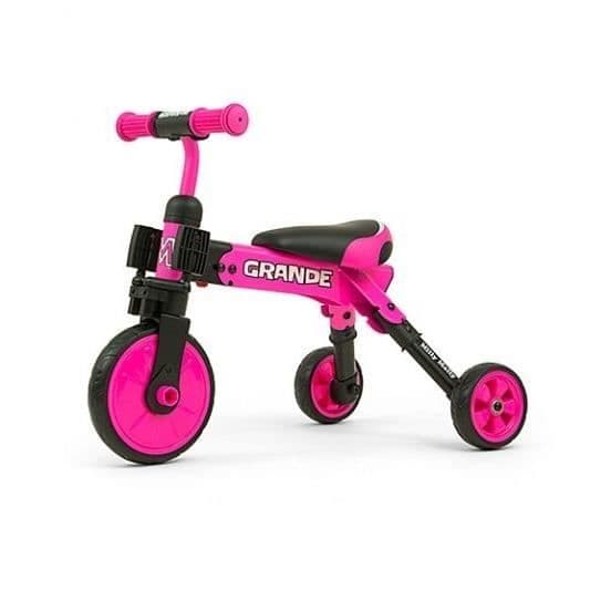 Ride On - Cykel 2i1 Stor Rosa