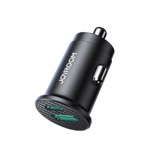 Mini bil laddare 15 W USB-A/USB-C - Svart