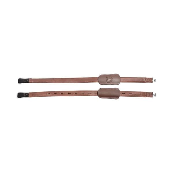 Läderträns för häst Edix Saddles Mono Loop Soft - cognac - Brun - 65 cm