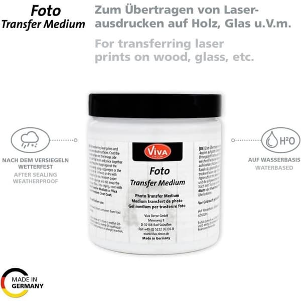 Medium fototransfer, transparent, 250 ml