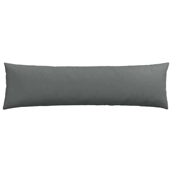 vidaXL Soffkuddar 2 st Mörkgrå 145 x 40 cm tyg 42013826