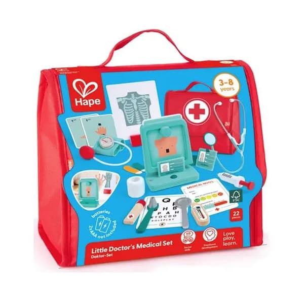 Hape Kit för den lilla doktorn väska