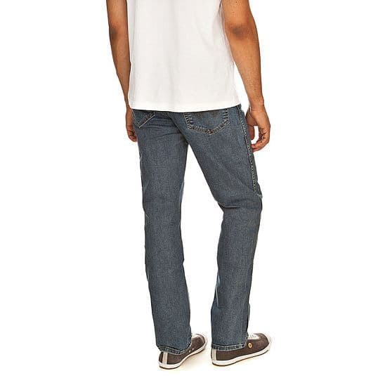 Jeans - WRANGLER - Texas Stretch Stonewash - Bred passform för män - Blå