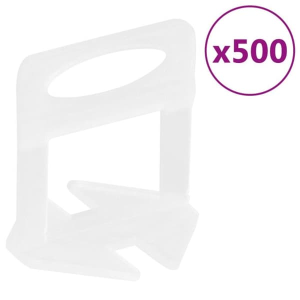 Kakeljusteringssystem 250 kil 500 Clips 1,5 mm