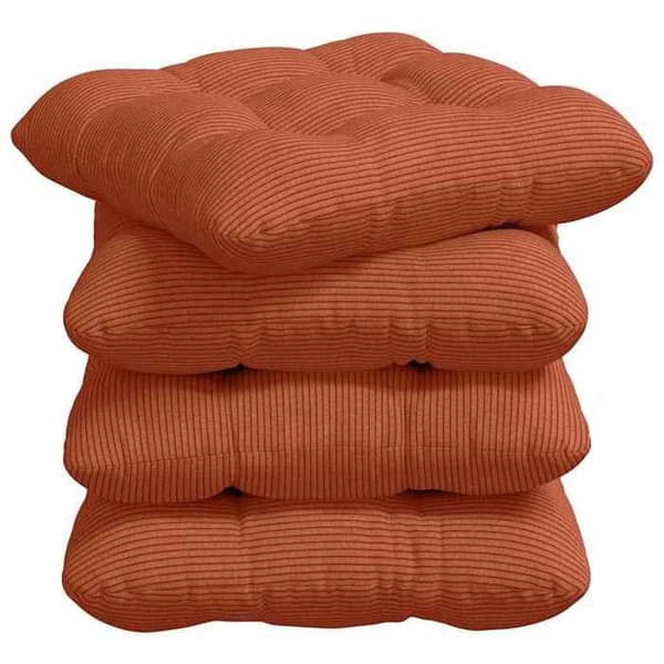 vidaXL Sittkuddar 4 st Röd orange 40 x 40 cm 42015102