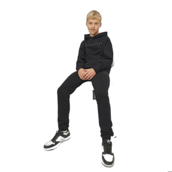 Barnbyxor Jack & Jones Gordon Newsoft - svart
