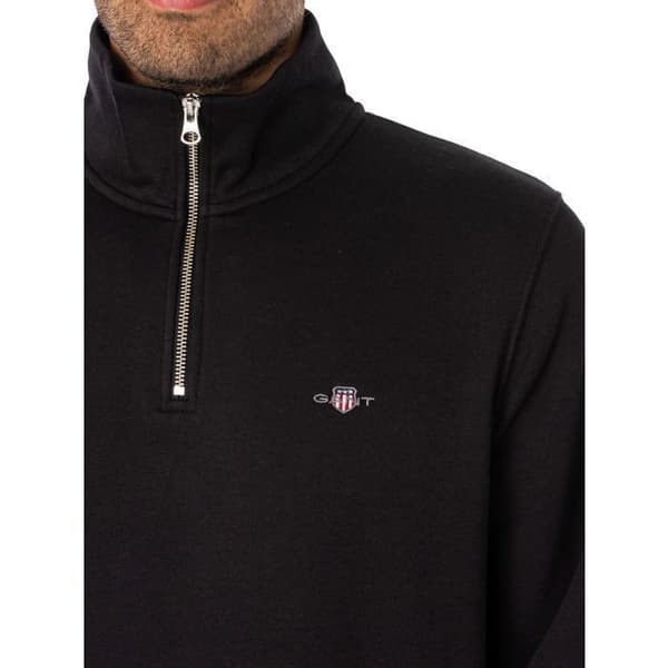 Sweatshirt med dragkedja 1/4 Regular Shield - GANT