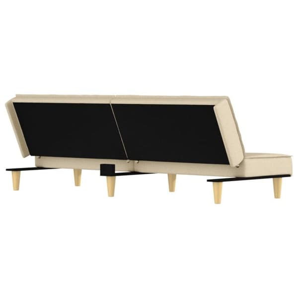 vidaXL Sängsoffa crème tyg 351903