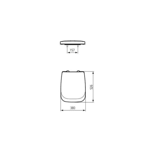 WC-lock CONCA vit