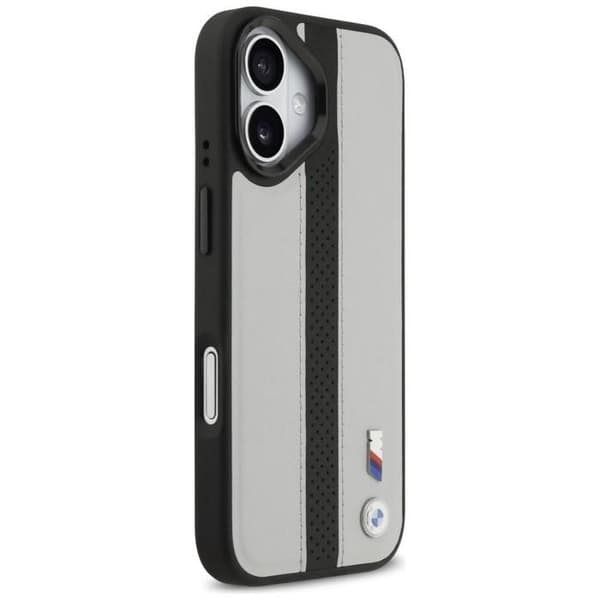 BMW M Perforerad Rand Logofodral med MagSafe för iPhone 17 6.3" Grå