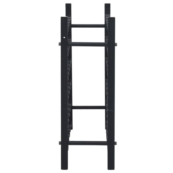 Flaskställ - vidaXL - Svart - Järn - 36 flaskor - Industriell design