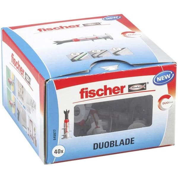 Fischer 545677 DUOBLADE LD Plugg för gipsskivor 44 mm 40 st