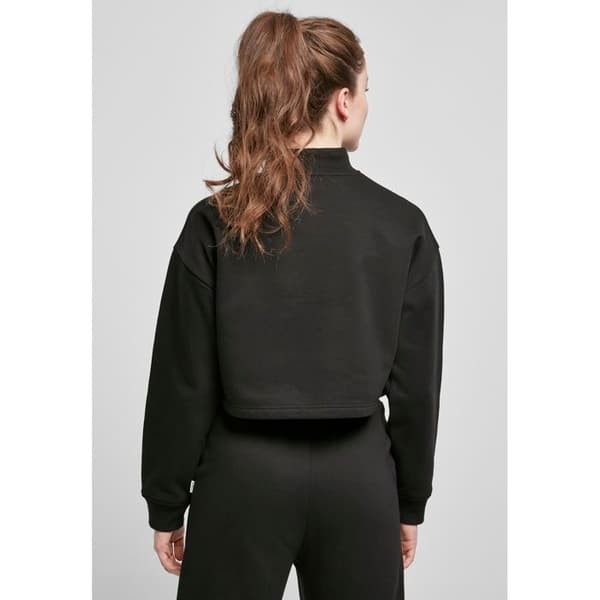 Sweatshirt dam Urban Classics cropped oversized hög hals crew