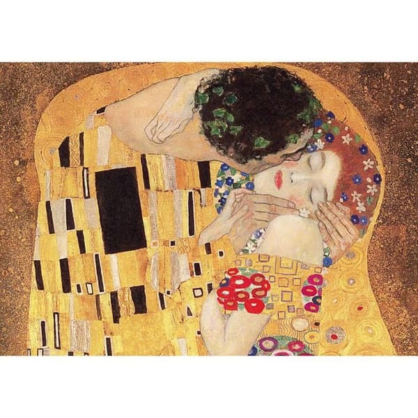 Pussel 1000 bitar: Konstsamling - Kyssen, Gustav Klimt