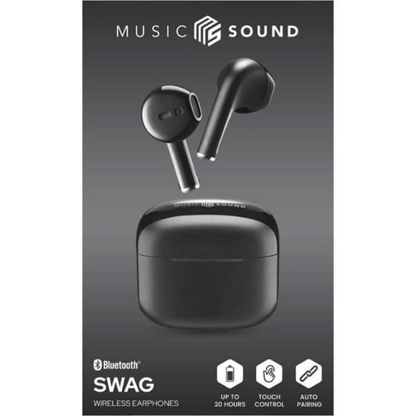 Casque Cellularline BTMSTWSSWAGK Svart