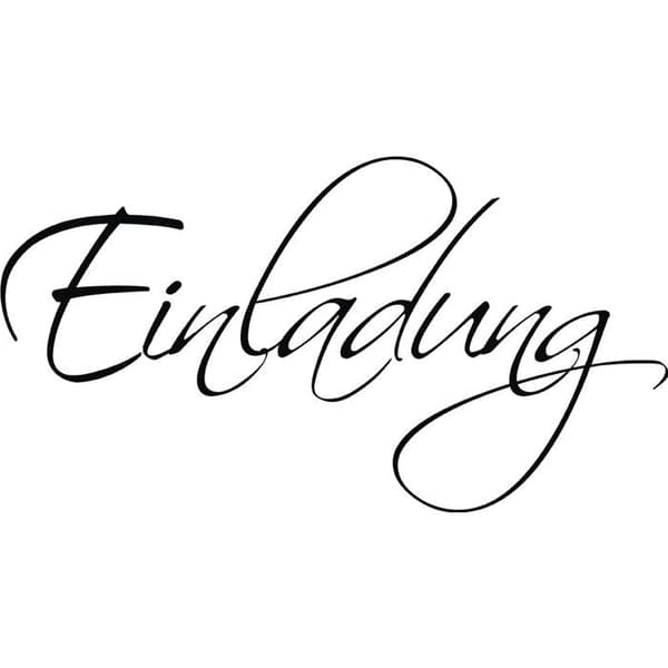 Rayher trästämplar "Einladung" 4 x 7 cm – motivtext (ref. 14181)