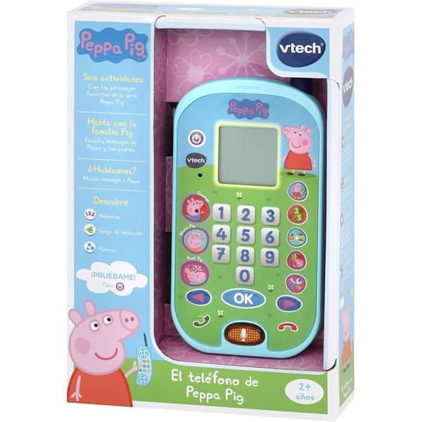 Peppa Pig Vtech Interactive Phone - Karaktärsröster - Rosa