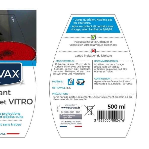 Glaskeramik och induktion daglig rengöring 500ml