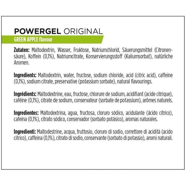 PowerBar PowerGel Original (24 X 41gr) - Grönt äpple