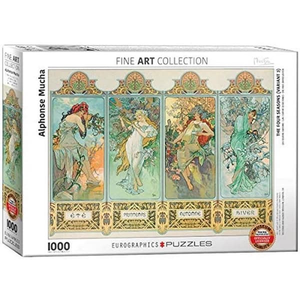 (EG60000824) - Eurographics 1000 bitars pussel - Alphonse Mucha - The Four Seasons