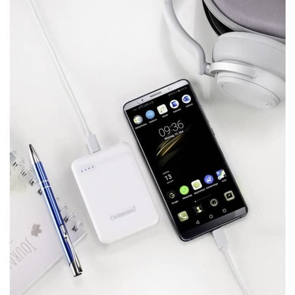 Extra batteri - INTENSO - XS5000 - LiPo 5000 mAh - Vit - USB/USB-C™
