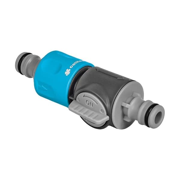 Dubbelkoppling med ventil - CELL-FAST - CELLPRO C52-335 - ABS/POM/PP - 1/2", 3/4", 5/8" - Max tryck 6 bar