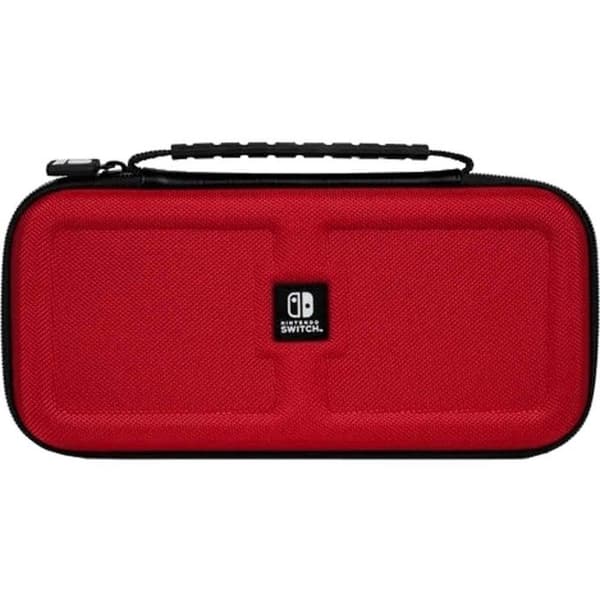 Transportfodral - Nintendo - Switch - Röd - Justerbart stöd - Utrymme för 5 spel