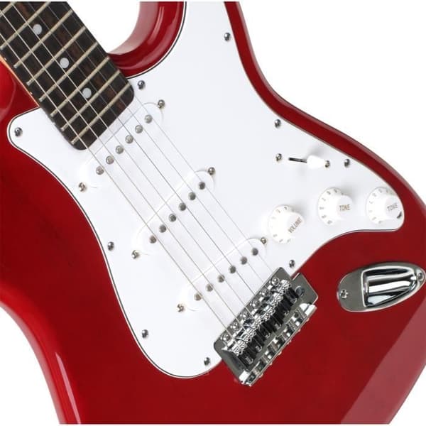 Elgitarr - Sphere Classic - Röd - 3 enspolade pickuper - 21 band