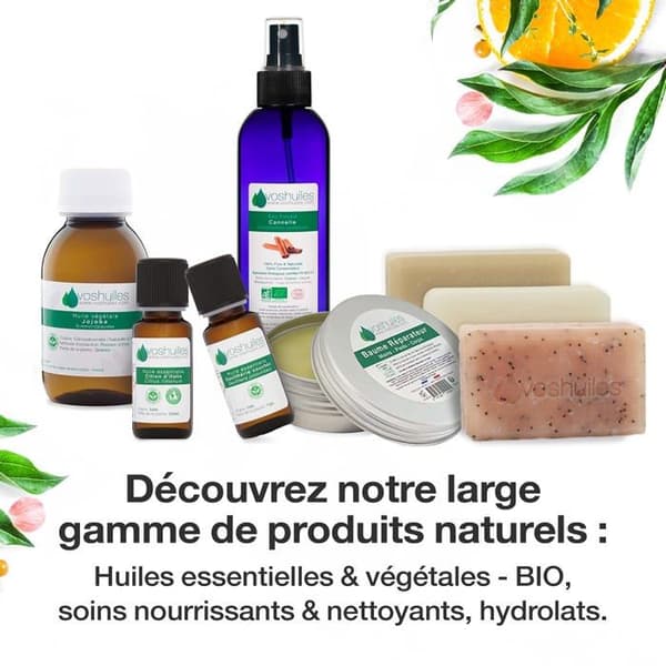 Pack identifiering av personal Voshuiles eteriska oljor - vegetabiliska - HUIADAMAS01