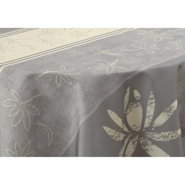 Rund duk - LOTUS - 160 cm - Fläckresistent - Vattentålig - 100% polyester