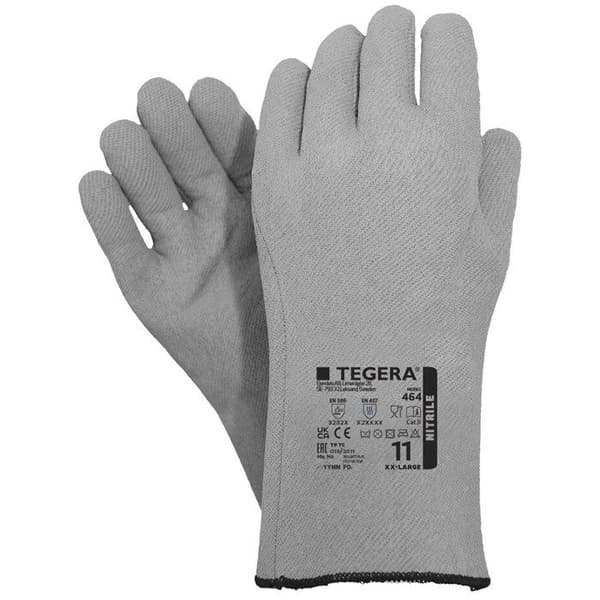 Nitrilskyddshandskar TEGERA - grå/svart - Grå - Storlek 9