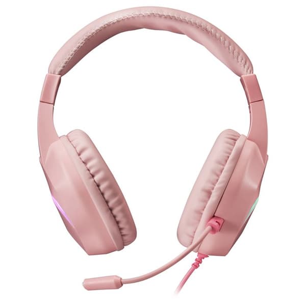 Spelheadset - MARS GAMING - MH122 RGB - Rosa - Trådad - Stereo - 1,8m