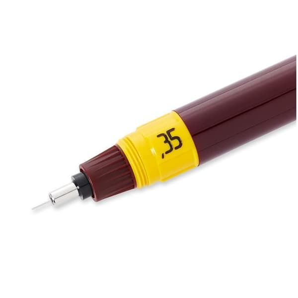 Teknisk ritpen - rOtring - Isograph - 0,35 mm - Påfyllningsbar - Svart