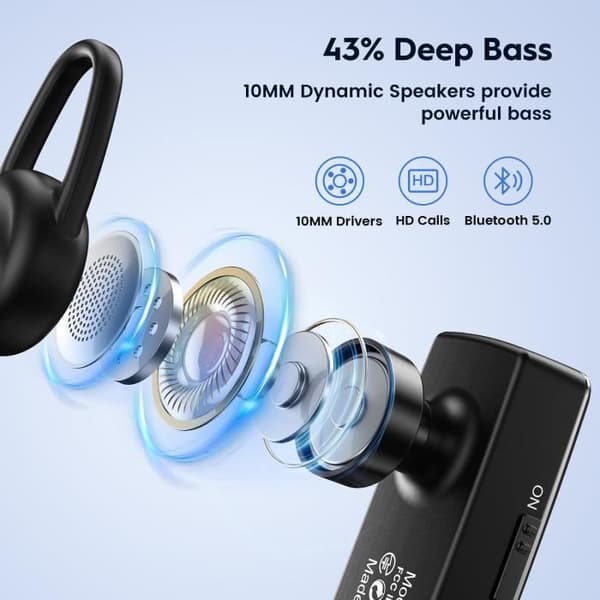 Ny bi Oreillette Bluetooth V5.0 Handsfree