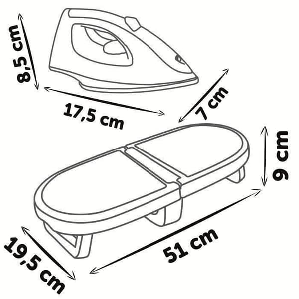 SMOBY - Tefal - Fällbart strykbräda - från 3 år