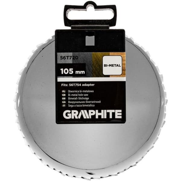 Trepaner - grafitborr - bimetalldiameterborr 105 mm