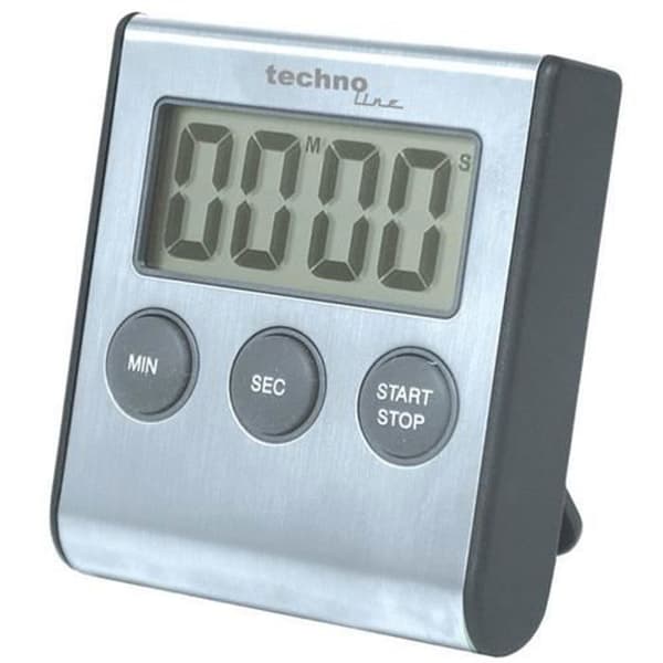 Technoline KT 200, Digital kökstimer, Grå, 99,9 min, LCD, Fristående, AAA