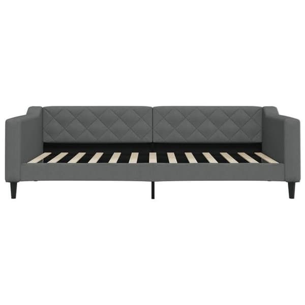 vidaXL Mörkgrå sängsoffa 100x200 cm tyg 354167