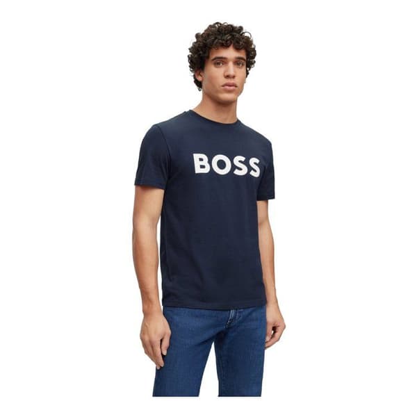 T-shirt MC-logotyp i bomull - Hugo Boss.