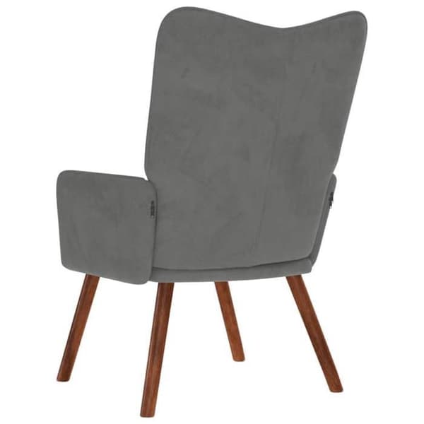 vidaXL Recliner Grå Sammet 4016811