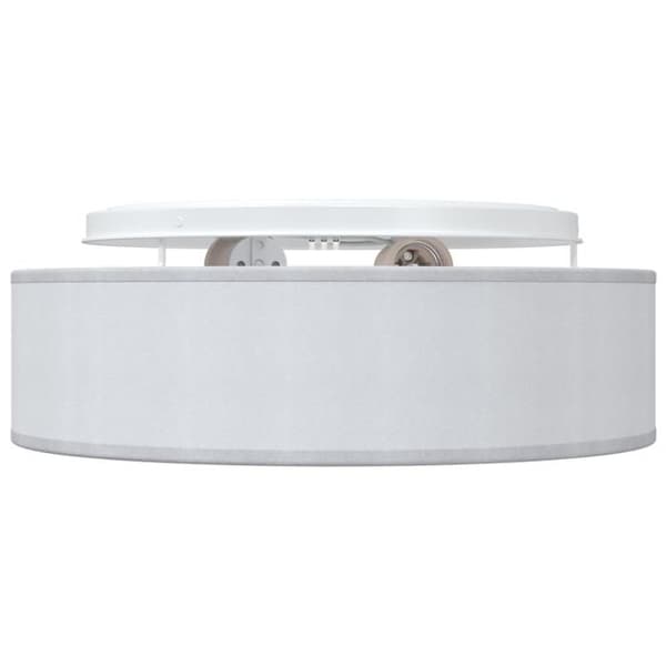 Infälld golvlampa - Ø 38 cm - Grått tyg - E27 - Modern design