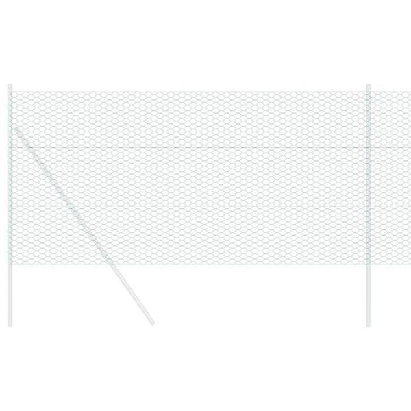 vidaXL Hexagonal stängsel Grön 1 x 100 m PVC 42005459