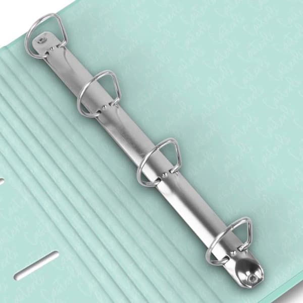 Klass 4 ringar Casterli Basic 32 x 26 cm — hård pappersomslag, gummistängning, grön